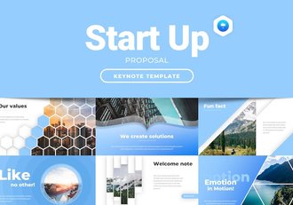 初创企业现代商业计划书Keynote模板 - 顶尖PPT