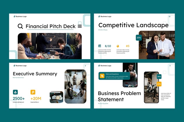 金融科技平台投资理财服务PPT模板 - 顶尖PPT
