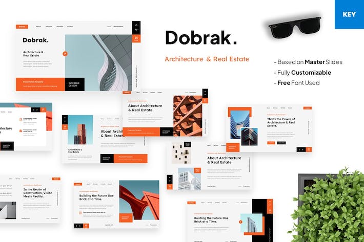 建筑设计房地产项目介绍Keynote模板 - 顶尖PPT