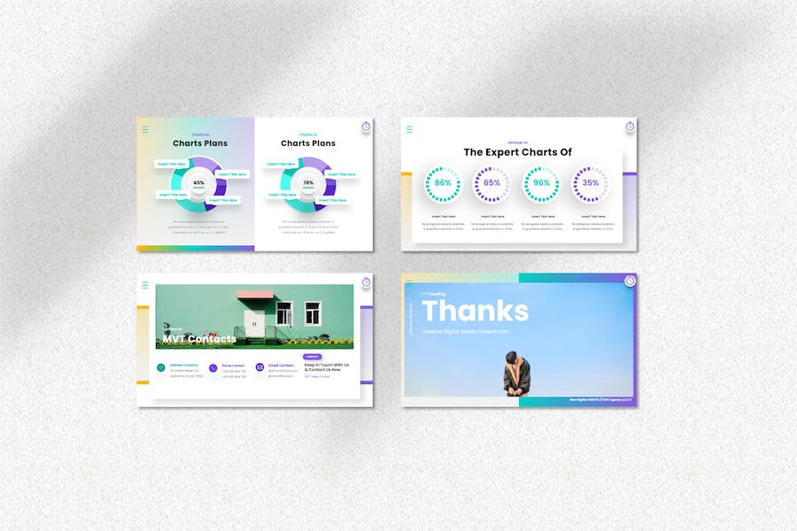 创意数字资源设计展示Keynote模板 - 顶尖PPT