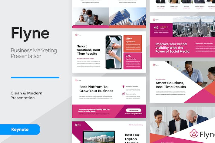 商业营销推广策略讲述方案Keynote模板 - 顶尖PPT