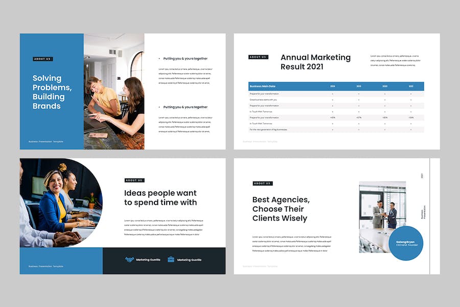 商业营销核心策略Keynote演示模板 - 顶尖PPT