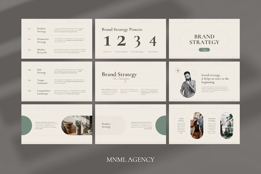 复古风格时尚简约多用途PPT模板 - 顶尖PPT