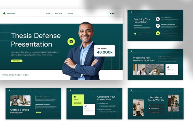 论文辩护keynote模板 - 顶尖PPT