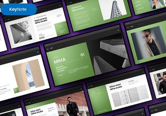 绿色大气商业计划企业合作商务通用keynote模板 - 顶尖PPT