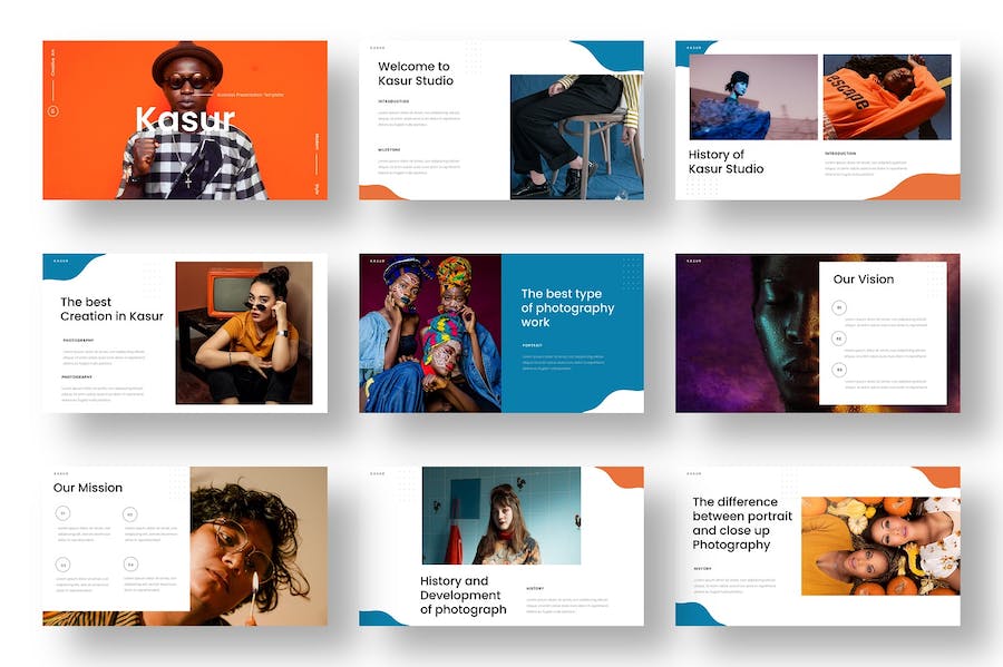 时尚大气人物摄影展示活动营销策划keynote板 - 顶尖PPT