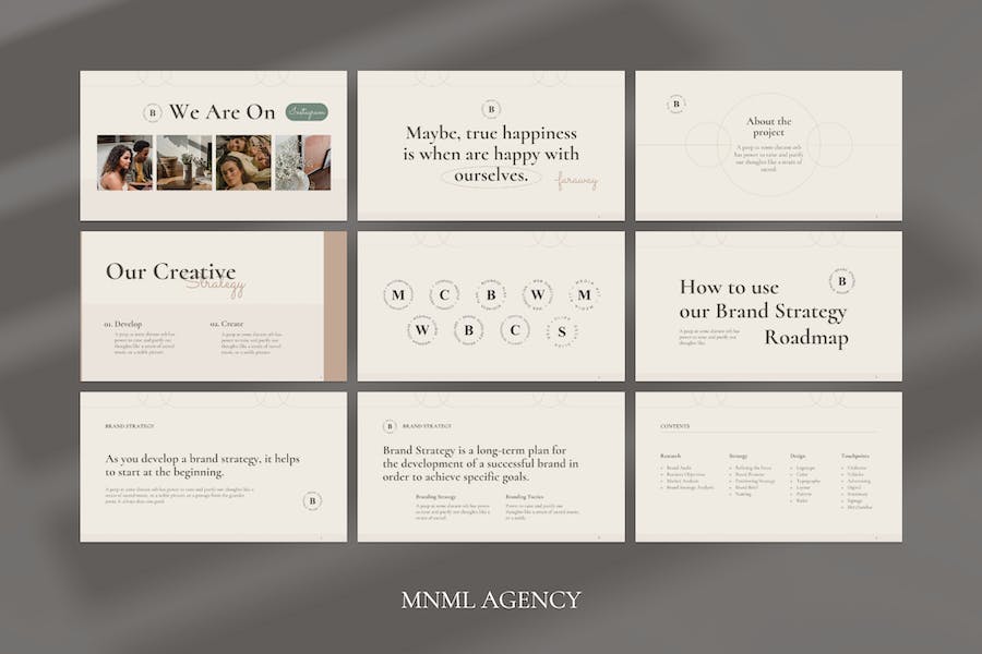 复古风格时尚简约多用途PPT模板 - 顶尖PPT