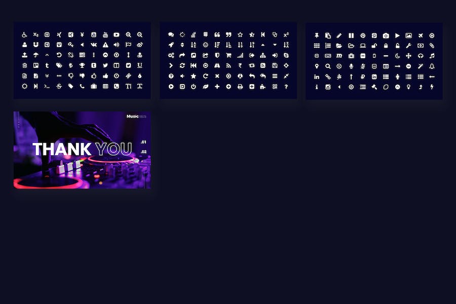 音乐制作人业务推广宣传展示Keynote模板 - 顶尖PPT