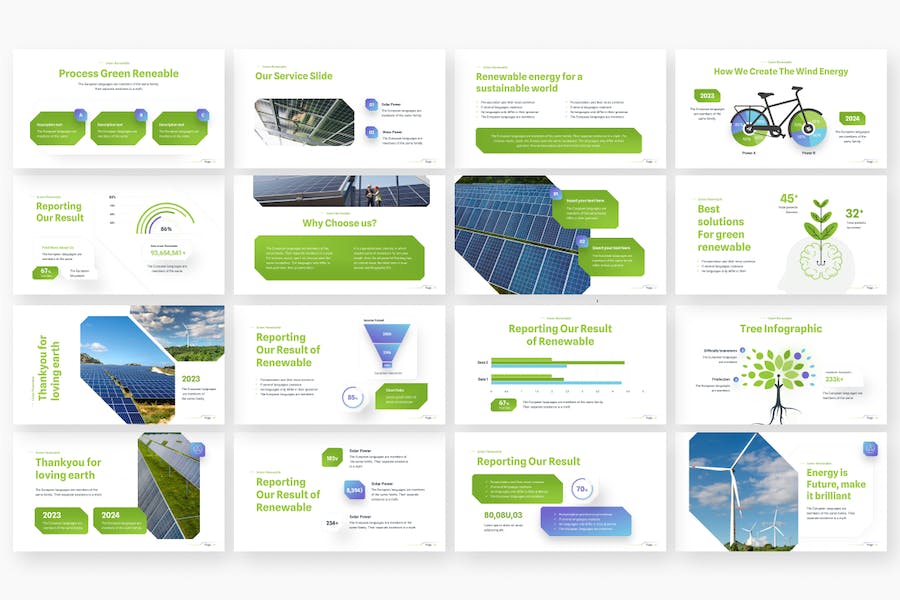 绿色可再生能源发展方案Keynote模板 - 顶尖PPT