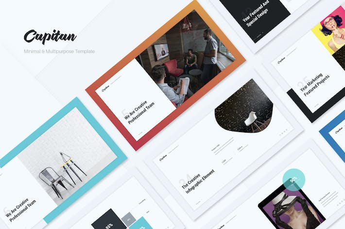 极简风格国外商务计划总结PPT模板 - 顶尖PPT