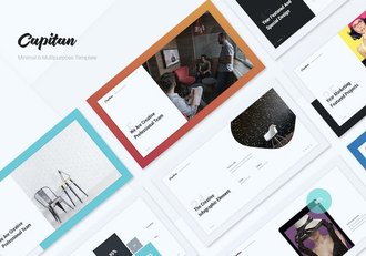 极简风格国外商务计划总结PPT模板 - 顶尖PPT