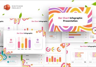 嘻哈风格数据可视化条形图PPT模板 - 顶尖PPT
