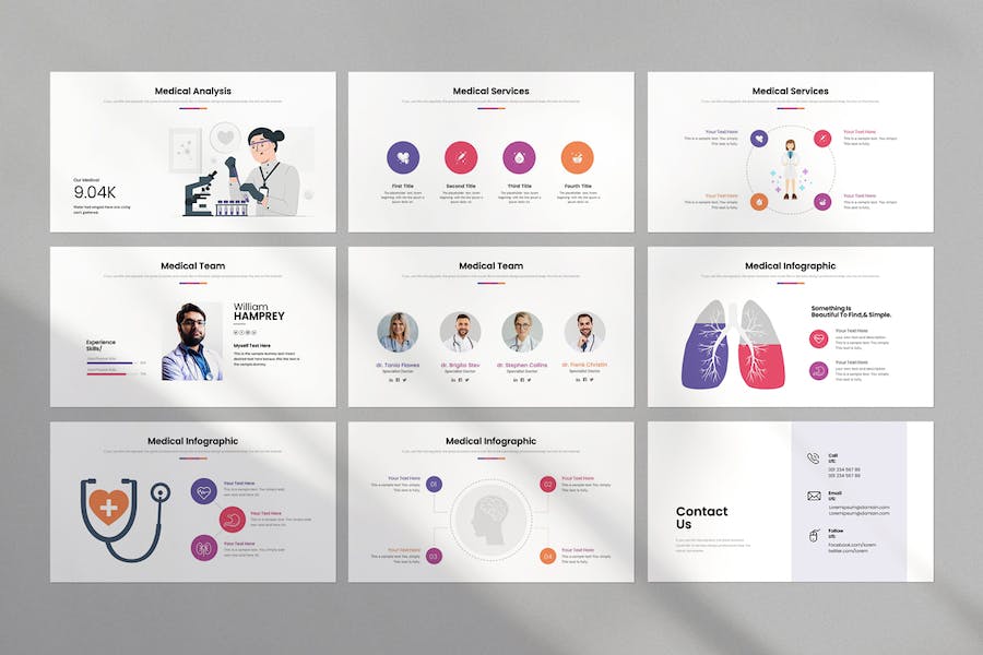 医疗行业学术知识讲授方案PPT模板 - 顶尖PPT