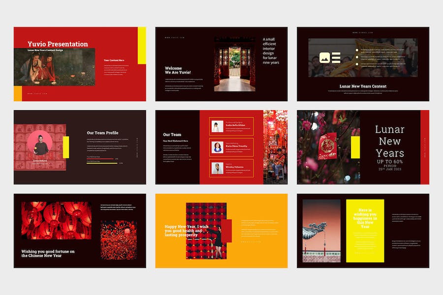 元宵节农历新年传统文化介绍传播PPT模板 - 顶尖PPT