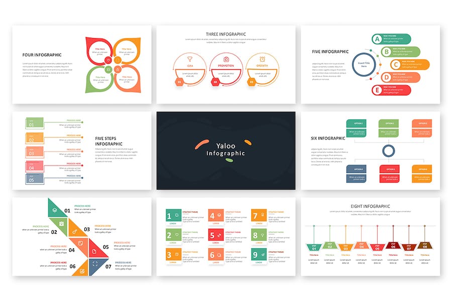 主题列举要点信息展示图形keynote模板 - 顶尖PPT