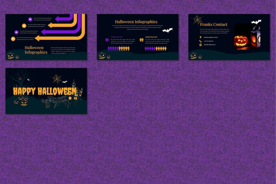 万圣节节日主题派对活动宣传Keynote模板 - 顶尖PPT