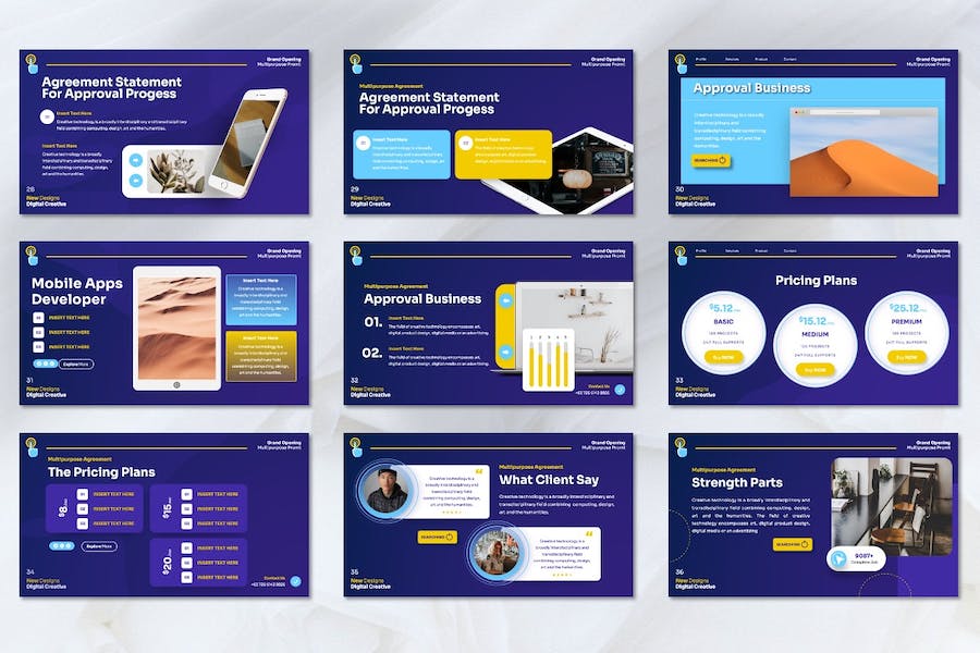 商务风格企业介绍工作计划总结keynote模板 - 顶尖PPT