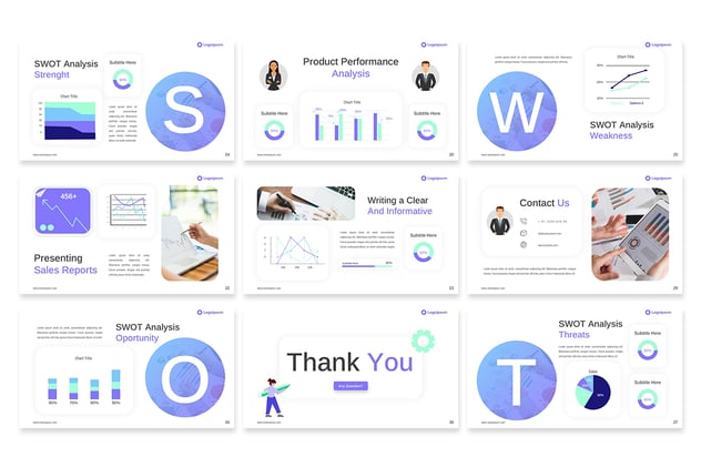 销售情况汇报展示Keynote模板 - 顶尖PPT