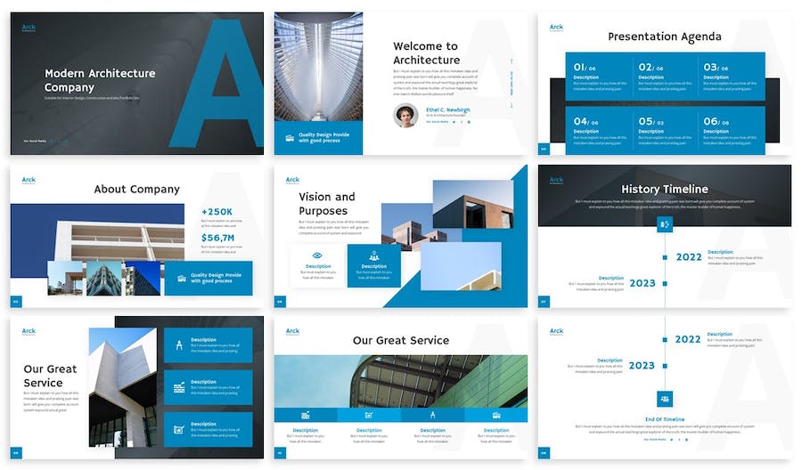 房地产企业组织架构简介年终总结汇报PPT模板 - 顶尖PPT