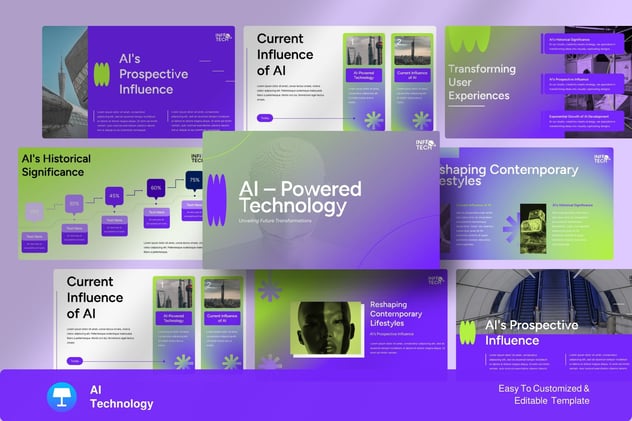 AI技术人工智能科技keynote模板 - 顶尖PPT