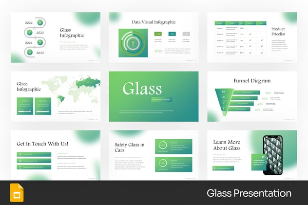 虚幻背景玻璃质感商务PPT模板 - 顶尖PPT