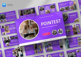 企业商务服务品牌介绍Keynote模板 - 顶尖PPT