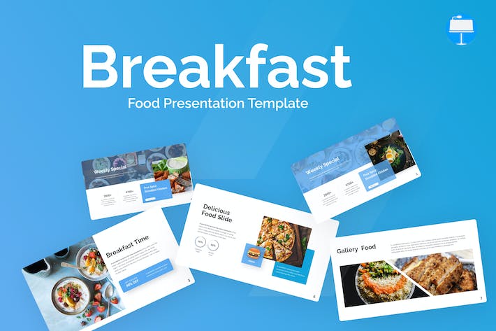 餐厅餐饮美食介绍食物主题keynote模板 - 顶尖PPT
