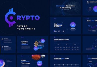 网络科技数字加密技术行业PPT模板 - 顶尖PPT