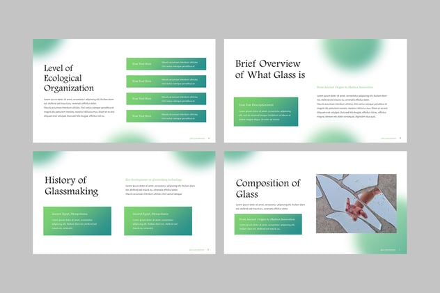 虚幻背景玻璃质感商务PPT模板 - 顶尖PPT