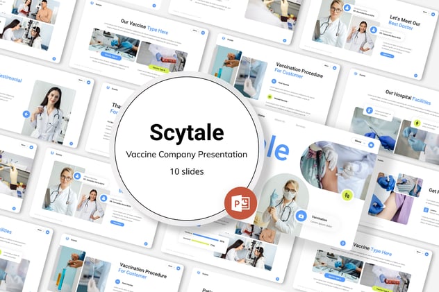疫苗公司产品研发推广介绍PPT模板 - 顶尖PPT