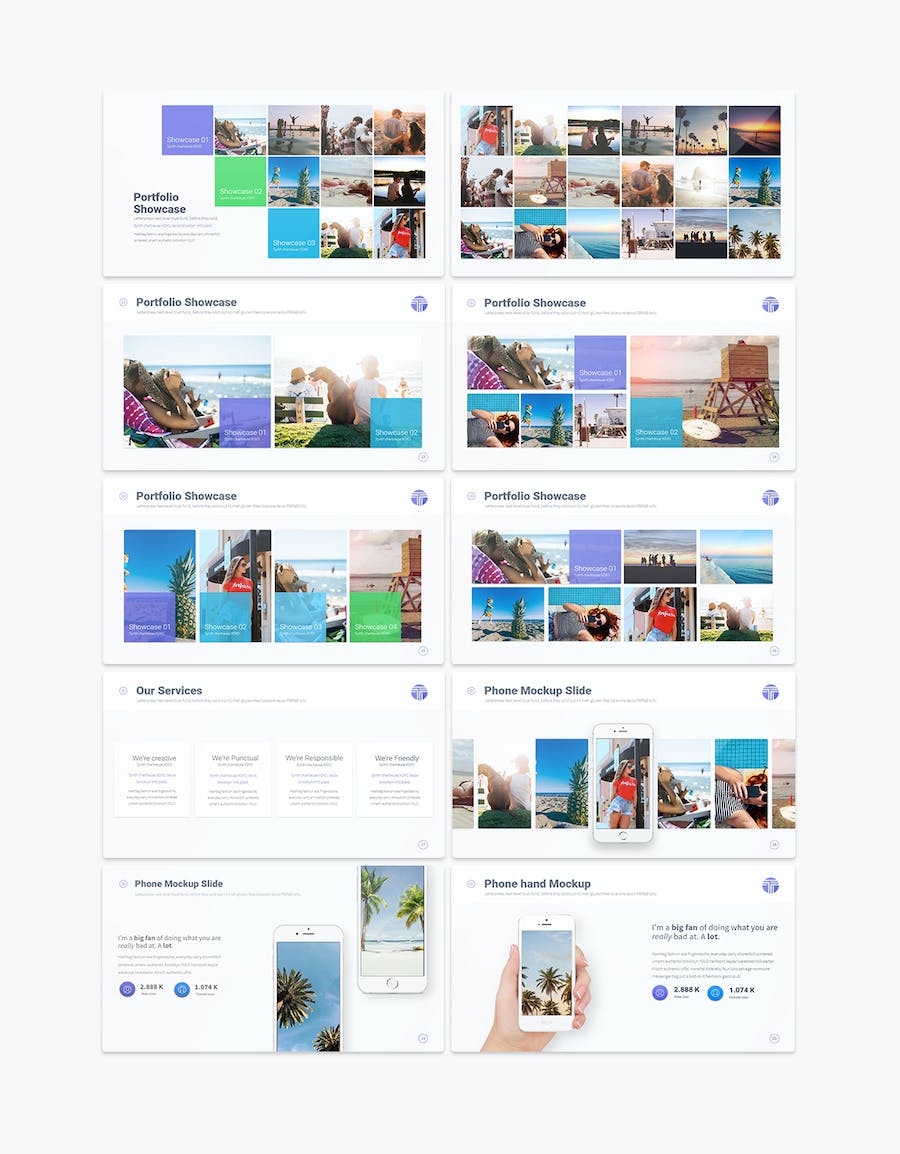 创意科技风格数据图形工作总结分析keynote模板 - 顶尖PPT