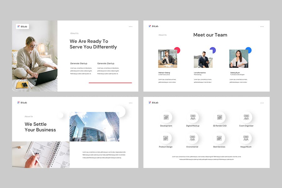 简介风格现代商业风格keynote模板 - 顶尖PPT