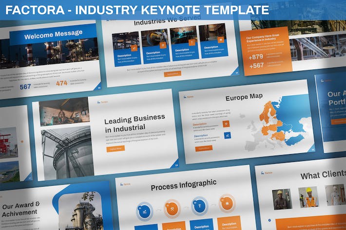 大型国企重工业公司简介年终汇报国外keynote模板 - 顶尖PPT