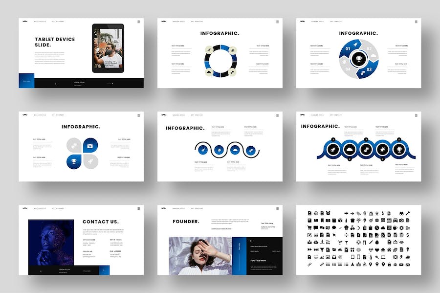 时尚流行风格服装模特展示品牌宣传PPT模板 - 顶尖PPT