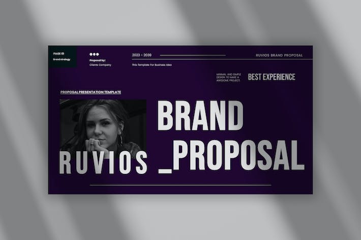 文艺复古品牌建设项目提案Keynote模板 - 顶尖PPT