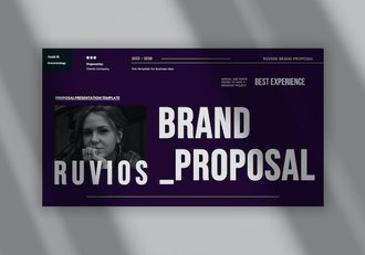 文艺复古品牌建设项目提案Keynote模板 - 顶尖PPT