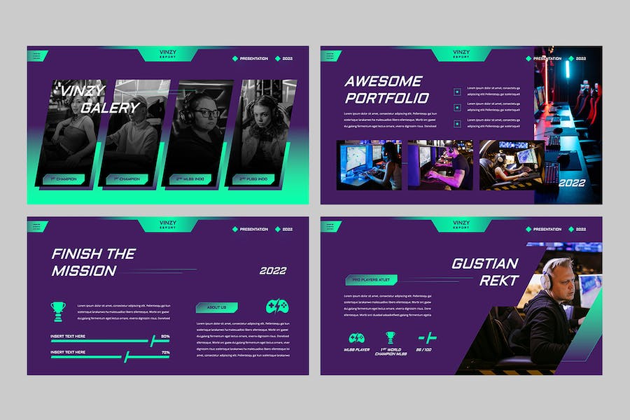 电竞游戏赛事策划运营方案Keynote模板 - 顶尖PPT