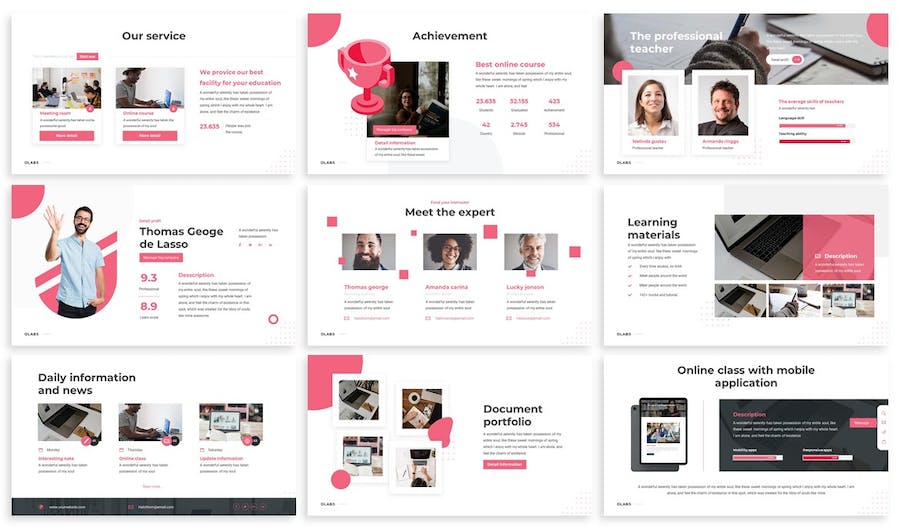 在线课程网课教育培训PPT模板 - 顶尖PPT