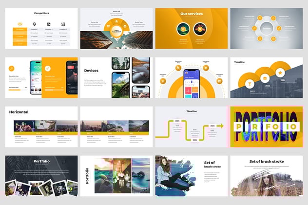 创意初创提案信息图表PPT模板 - 顶尖PPT