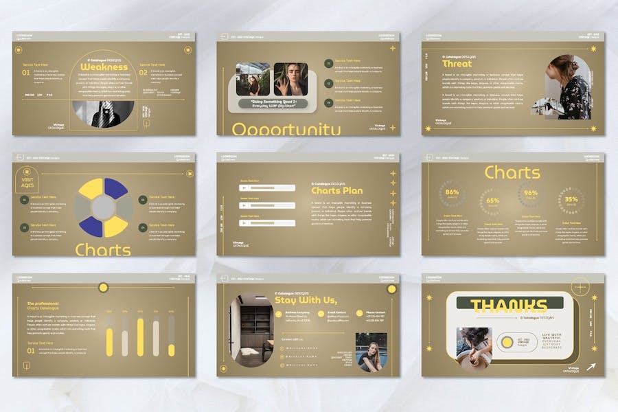 美学艺术设计风格展示讲座Keynote模板 - 顶尖PPT