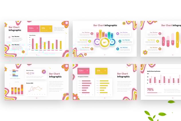 嘻哈风格数据可视化条形图PPT模板 - 顶尖PPT