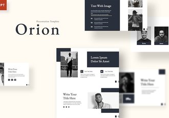 极简设计商务演讲方案PPT模板 - 顶尖PPT