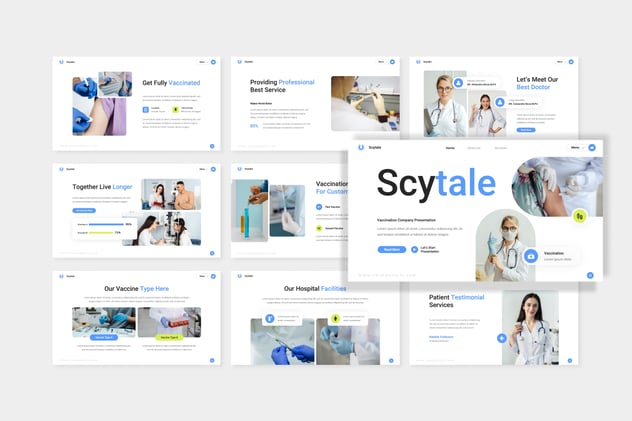 疫苗公司产品研发推广介绍PPT模板 - 顶尖PPT