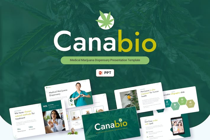 医用大麻医学治疗PPT模板 - 顶尖PPT