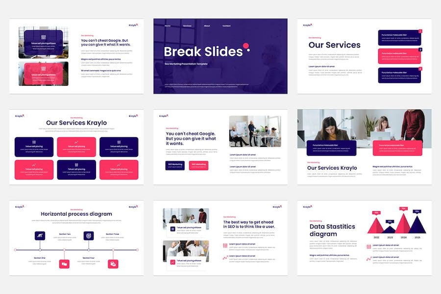 搜索引擎营销推广策略分析Keynote模板 - 顶尖PPT