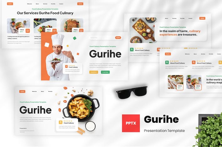 食品烹饪美食展示PPT模板 - 顶尖PPT