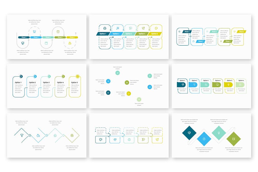 要点信息展示图形keynote模板 - 顶尖PPT