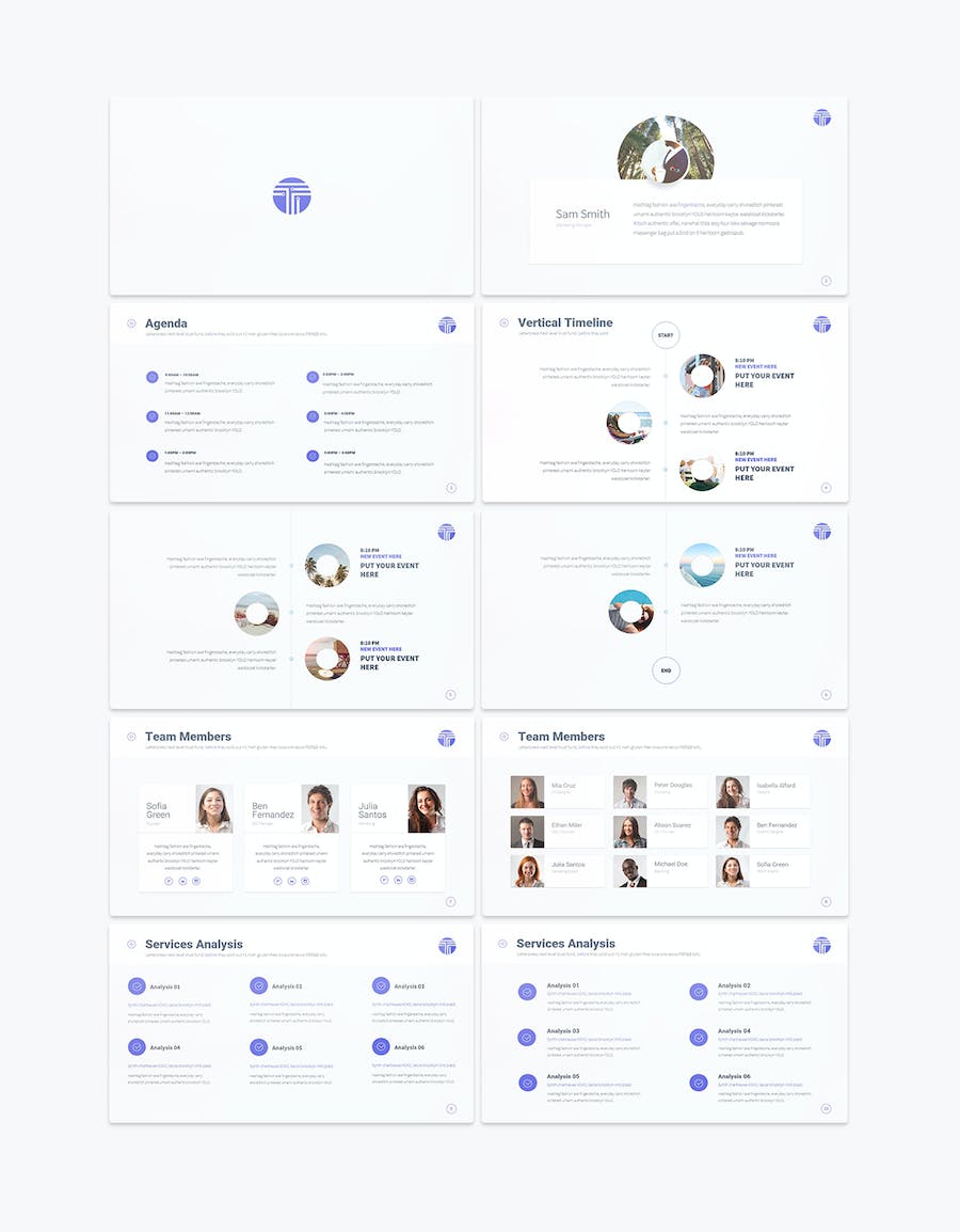 创意科技风格数据图形工作总结分析keynote模板 - 顶尖PPT