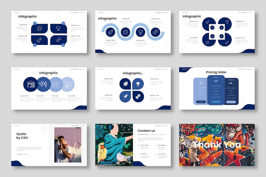 创意艺术图片展示产品展示keynote模板 - 顶尖PPT