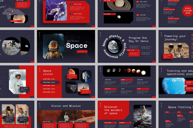 宇宙航空空间星系PPT模板 - 顶尖PPT